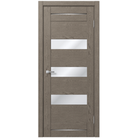 Межкомнатная дверь MDF-Techno Dominika 104 50x200 (дуб каменно-серый, лакобель коричневый) в Лиде