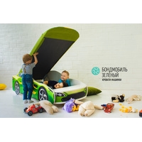 Кровать-машина Бельмарко Бондмобиль 160x70 (зеленый)