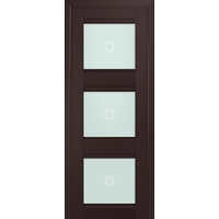 Межкомнатная дверь ProfilDoors Классика 4U L 80x200 (темно-коричневый/матовое с прозрачным фьюз.)