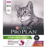 Сухой корм для кошек Pro Plan Sterilised Adult OptiSavour с уткой и печенью 400 г