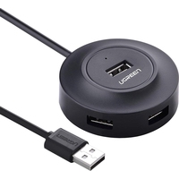 USB-хаб  Ugreen CR106 20277 (черный)