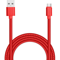 Кабель Jet.A JA-DC32 USB Type-A - USB Type-C (2 м, красный)
