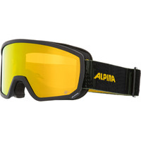 Горнолыжная маска (очки) Alpina Sports Scarabeo S Q-Lite A7261835 (черный /желтый матовый/золото)