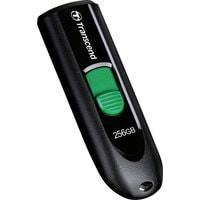 USB Flash Transcend JetFlash 790C 256GB (черный/зеленый)