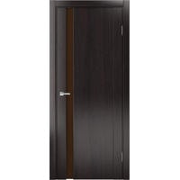 Межкомнатная дверь MDF-Techno Доминика 225 (орех темный, Лакобель коричневый)