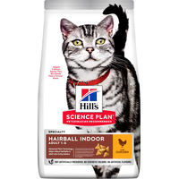Сухой корм для кошек Hill's Plan Adult Hairball Control для выведения шерсти из желудка у домашних кошек, с курицей 10 кг