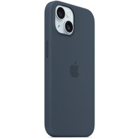 Чехол для телефона Apple MagSafe Silicone Case для iPhone 15 (синий шторм)