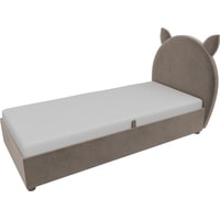 Кровать Mebelico Бриони 820х1880 (велюр, коричневый)