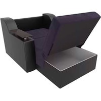 Кресло-кровать Mebelico Сенатор 105471 60 см (фиолетовый/черный)