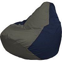 Кресло-мешок Flagman Груша Медиум Г1.1-369 (темно-серый/темно-синий)