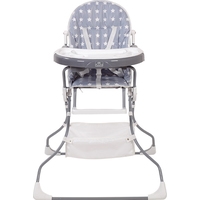 Высокий стульчик Polini Kids Disney Baby 252 (звезды, серый/белый)