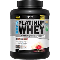 Протеин сывороточный (изолят) Vplab 100% Platinum Whey (малина/белый шоколад, 2300 г)
