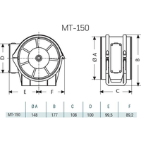 Осевой вентилятор CATA MT-150