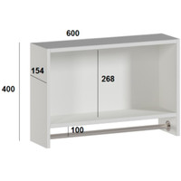  Genesis Мебель Шкаф 3 (белый)