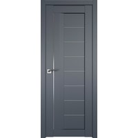 Межкомнатная дверь ProfilDoors 17U L 60x200 (антрацит, стекло матовое)