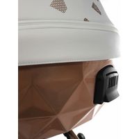 Универсальная коляска Junama Glow V2 (2 в 1, белая кожа/медь)