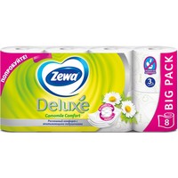 Туалетная бумага Zewa Deluxe Ромашка 3 слоя (8 рулонов)