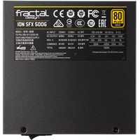 Блок питания Fractal Design Ion SFX-L 500W Gold FD-PSU-ION-SFX-500G-BK