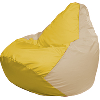 Кресло-мешок Flagman Груша Г2.1-255 (жёлтый/светло-бежевый)