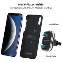 Чехол для телефона Pitaka MagEZ для iPhone Xs Max (plain, черный/серый)