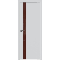 Межкомнатная дверь ProfilDoors 62U L 60x200 (аляска, стекло коричневый лак)