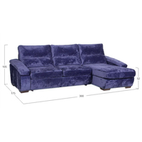 Угловой диван Асмана Форест 160x80 (Plush Purple Velvet)