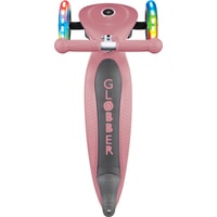 Трехколесный самокат Globber Primo Foldable Lights (розовый/серый)
