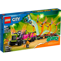 Конструктор LEGO City 60357 Трюковый грузовик и огненное кольцо
