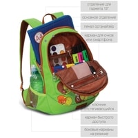 Школьный рюкзак Grizzly RD-041-3/3 (салатовый)