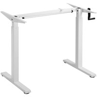 Стол для работы стоя ErgoSmart Manual Desk Compact 1380x800x18 мм (альпийский белый/белый)