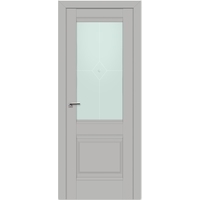 Межкомнатная дверь ProfilDoors Классика 2U L 60x200 (манхэттен/матовое с прозрачным фьюзингом)