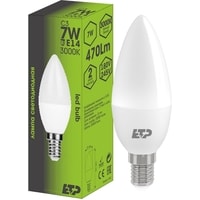 Светодиодная лампочка ETP C3 E14 7 Вт 3000 К 33041