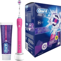 Электрическая зубная щетка Oral-B Pro 750 3DWhite D16.513UD (розовый)