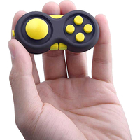 Фиджет джойстик Novatek Fidget Toy (черный/желтые кнопки)