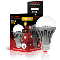 Светодиодная лампочка Supra SL-LED-A60 E27 14 Вт 3000 К [SL-LED-A60-14W/3000/E27]