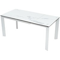 Кухонный стол M-City Corner 120 High Gloss DECDF5052THGSTATWHT (Statuario керамика/белый)