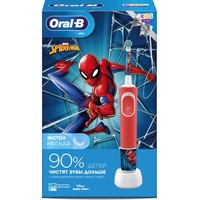 Электрическая зубная щетка Oral-B Kids Spiderman D100.413.2K (картонная упаковка)