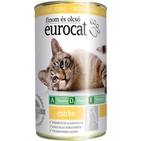 Консервированный корм для кошек Eurocat с курицей 415 г