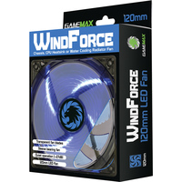Вентилятор для корпуса GameMax WindForce 4x Blue LED (120 мм) [GMX-WF12B]