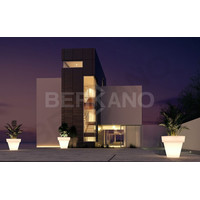 Кашпо Berkano Светящееся classic 120 DB (белый, RGB E27 Умный дом)