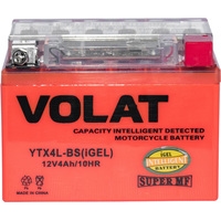 Мотоциклетный аккумулятор VOLAT YTX4L-BS(iGEL) (4 А·ч)