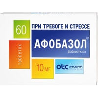 Препарат для лечения заболеваний нервной системы OTCpharm Афобазол, 10 мг, 60 табл.