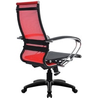 Кресло Metta SK-2-BK Комплект 9, Pl тр/сечен (резиновые ролики, красный)