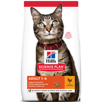 Сухой корм для кошек Hill's Science Plan Adult 1-6 Chicken для взрослых кошек для поддержания жизненной энергии и иммунитета, с курицей 1.5 кг
