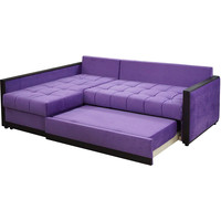 Угловой диван Савлуков-Мебель Жаклин 225x160 (угловой, фиолетовый) в Орше