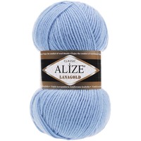 Пряжа для вязания Alize Lanagold 40 (240 м, голубой)