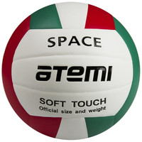 Волейбольный мяч Atemi Space (5 размер, белый/красный/зеленый)