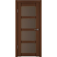 Межкомнатная дверь IstokDoors Горизонталь-12 ДЧ 70x200 (каштан мелинга/стекло бронза)