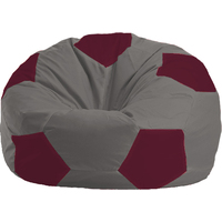 Кресло-мешок Flagman Мяч Стандарт М1.1-336 (серый/бордовый)