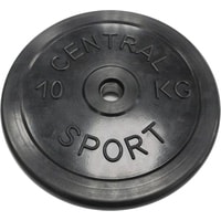 Диск Central Sport Обрезиненный 10 кг 26 мм